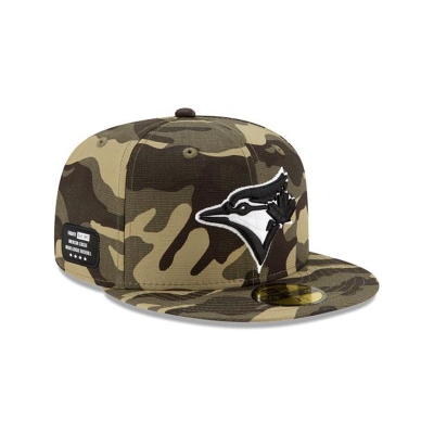 Toronto Blue Jays Gorra | New Era MLB Armed Forces Weekend 59fifty Fitted Cap Mexico - Verdes